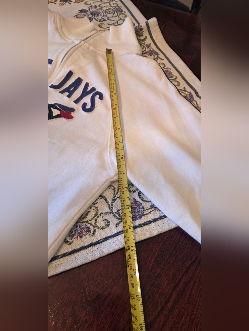 47 Brand White and Blue Blue Jays Zip-Up Hoodie - Picture 6 of 9